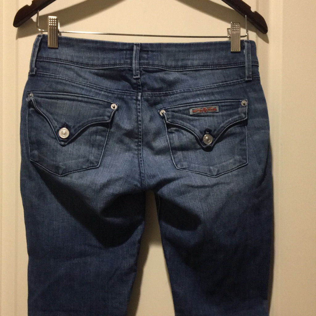 Hudson Jeans Womens Collin Flap Skinny Crop Denim Stonewashed Jeans Size 25